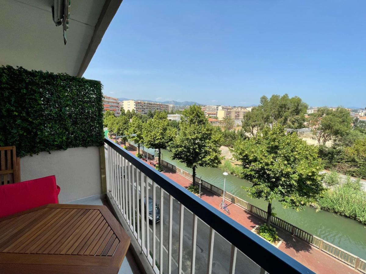 Appartement rénové vue mer avec garage Cagnes-sur-Mer Exterior foto